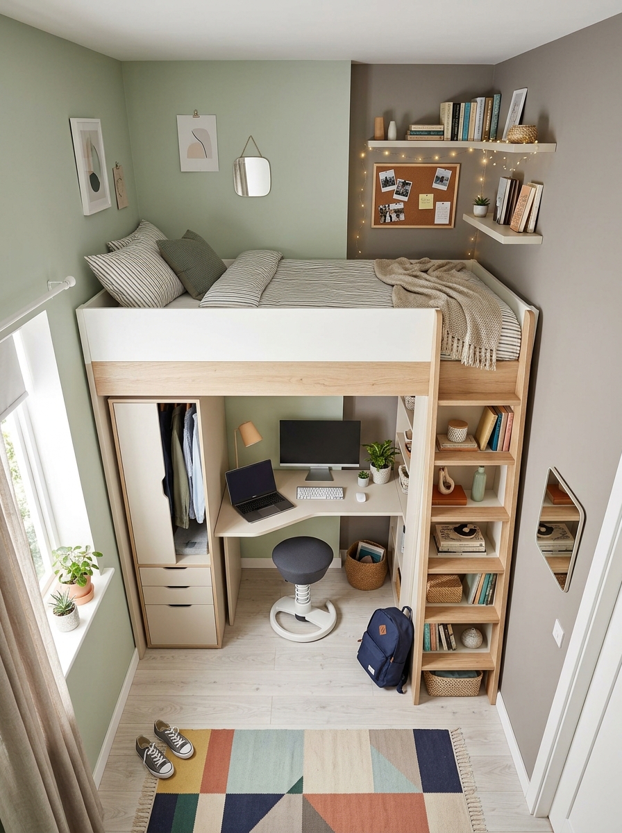 Bedroom corner smart furniture a 202606292243